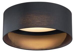Modern taklampa svart transparent 40 cm inkl. LED 3-stegs dimbar - Sue