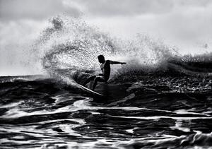 Fotografi Surf at Hawaii, Yu Cheng, (40 x 26.7 cm)