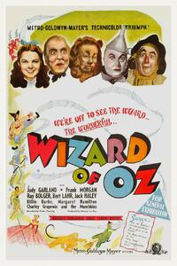 Konsttryck The Wonderful Wizard of Oz, Ft. Judy Gardland (Vintage Cinema / Retro Movie Theatre Poster / Iconic Film Advert), (26.7 x 40 cm)