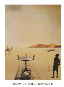 Konsttryck Salvador Dali - Sun Table, Salvador Dalí