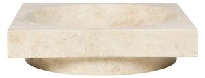 Ferm Living - Hew Low Centrepiece - Travertine - Skålar - Beige