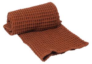 Ferm Living - Organic Hand Towel - Brown Clay - Handdukar och badlakan - Brun