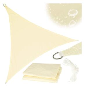 Terrass solskydd segel 4x4x4m triangel beige