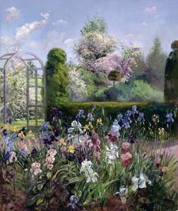 Bildreproduktion Irises in the Formal Gardens, 1993, Timothy Easton