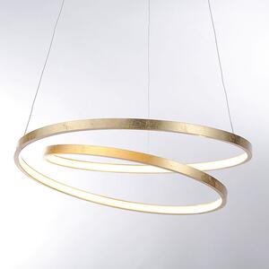Design hänglampa guld 55 cm inkl LED dimbar - Rowan