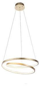 Design hänglampa guld 55 cm inkl LED dimbar - Rowan