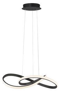 Design hänglampa svart 57 cm dimbar inkl LED - Viola Due