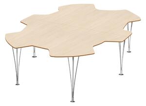 Bruno Mathsson - Mi 182 Kuggen Bord - Bok Höjd: 70 cm - Matbord - Bruno Mathsson - Träfärgad - Metall/Trä