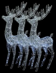 Julren 3 st akryl 250 LED 180 cm kallvit