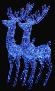 Julren 2 st akryl 250 LED 180 cm blå