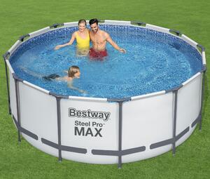 Bestway pool ovan mark Ø3,6m - 122cm djup | Steel Pro MAX