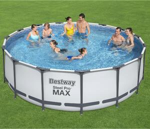 Bestway pool ovan mark Ø4,6m - 122cm djup | Steel Pro MAX