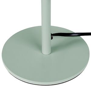 Bordslampa Grön Metallbas Glasskärm Justerbar Dragknapp Minimalistisk Stil Hemmakontor Belysning Beliani