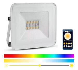 LED Smart Dimbar RGB strålkastare LED/20W/230V IP65 vit