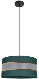 Ljuskrona med upphängningsrem CORAL 1xE27/60W/230V d. 40 cm grön