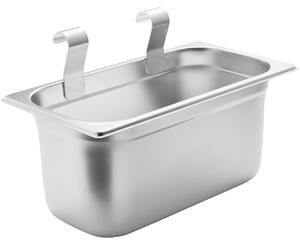 VEGA Bestickhållare Serve för serveringsvagn; 32.5x15x17.6 cm (BxDxH); Silverfärg
