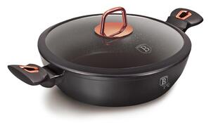 BerlingerHaus - Stekpanna med marmoryta + lock 28 cm svart/roséguld