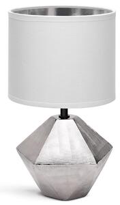 Aigostar - Bordslampa 1xE14/40W/230V silver/vit