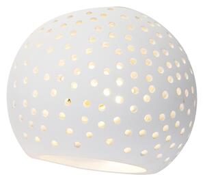 Vägglampa 'Blur' Retro vit/gips - Passande för LED / Inomhus