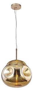 Klausen 111003 - Ljuskrona med upphängningsrem VITRO 1xE27/10W/230V diameter 35 cm gyllene