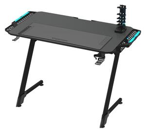 Gaming bord SNAKE med LED RGB bakbelysning 100 x 60 cm svart