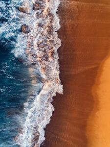 Konstfotografering Water arrive to sand, Javier Pardina, (30 x 40 cm)