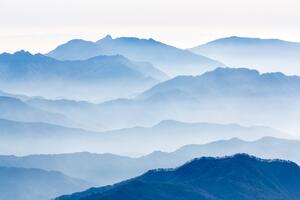 Konstfotografering Misty Mountains, Gwangseop eom, (40 x 26.7 cm)