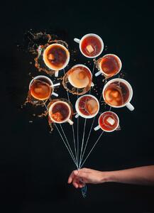 Konstfotografering Coffee Balloons, Dina Belenko, (30 x 40 cm)