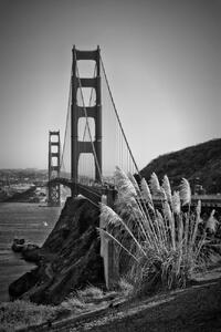 Konstfotografering San Francisco Golden Gate Bridge, Melanie Viola, (26.7 x 40 cm)