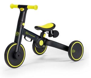 KINDERKRAFT - Barn trehjuling 3v1 4TRIKE gul/svart