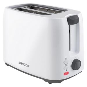 Sencor - Brödrost för två skivor 750W/230V vit