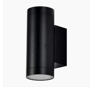 Vägglampa för utomhusbruk 2xGU10/40W/230V IP54 svart