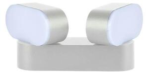 LED Utomhus flexibel vägglampa 2xLED / 12W / 230V IP65 grå