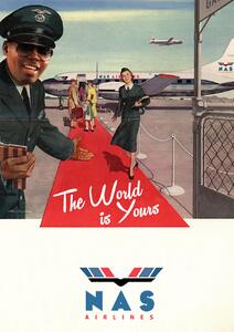 Illustration Nas Airlines, Ads Libitum / David Redon, (30 x 40 cm)