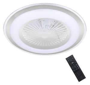Brilagi - LED Dimbar lampa med fläkt RONDA LED/48W/230V silver+RC