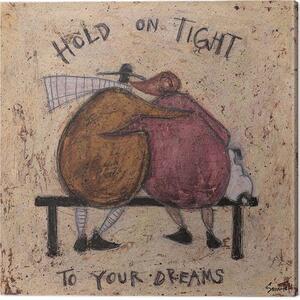 Canvastavla Sam Toft - Hold on Tight II, (40 x 40 cm)