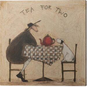 Canvastavla Sam Toft - Tea Fot Two, (40 x 40 cm)
