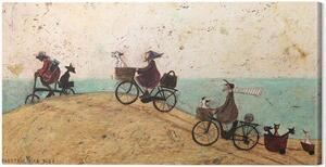Canvastavla Sam Toft - Electric Bike Ride, (60 x 30 cm)