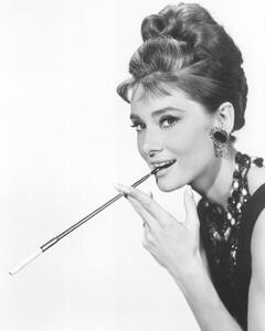 Konstfotografering Audrey Hepburn in 'Breakfast at Tiffany's, 1961, (35 x 40 cm)