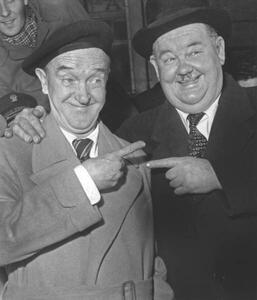 Konstfotografering Stan Laurel And Oliver Hard, 1947, (35 x 40 cm)