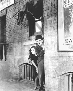 Konstfotografering Charlie Chaplin, Paulette Goddard, 1936, (35 x 40 cm)