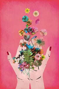 Illustration Frida`s Hand`s (Pink Version), Treechild, (26.7 x 40 cm)