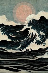 Illustration Wild Waves, Treechild, (26.7 x 40 cm)