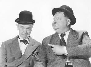 Konstfotografering Stan Laurel &nd Oliver Hardy - The Big Noise, (40 x 30 cm)