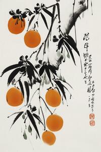 Illustration Japanese Oranges, Treechild, (26.7 x 40 cm)
