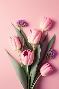 Konstfotografering Pink Tulips, Treechild, (26.7 x 40 cm)