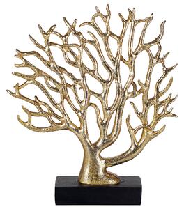 Dekorationsfigur trä guld SALDANG Beliani