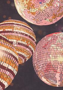 Illustration Disco balls, Gigi Rosado, (26.7 x 40 cm)