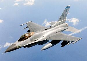 Konstfotografering General Dynamics F-16 Falcon in flight, Stocktrek, (40 x 26.7 cm)