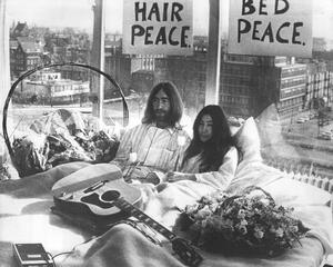 Konstfotografering Bed-In for Peace by Yoko Ono and John Lennon, 1969, (40 x 30 cm)